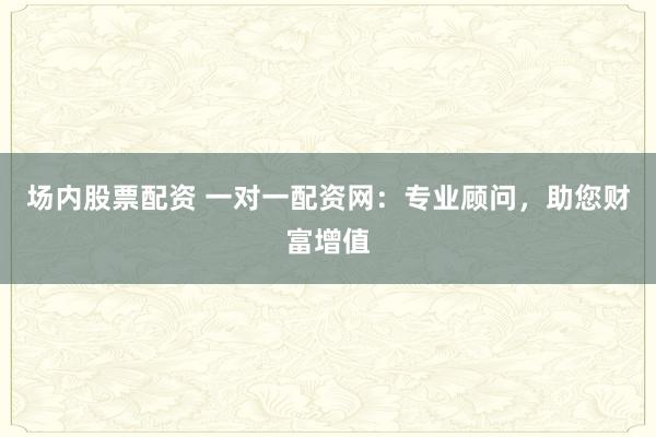 场内股票配资 一对一配资网：专业顾问，助您财富增值