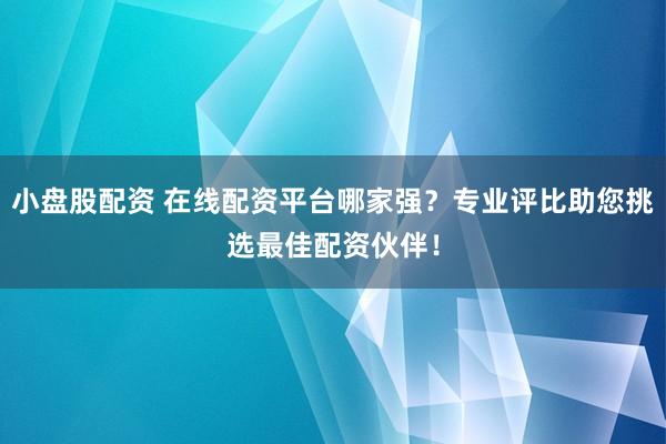 小盘股配资 在线配资平台哪家强？专业评比助您挑选最佳配资伙伴！