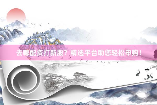 去哪配资打新股？精选平台助您轻松申购！