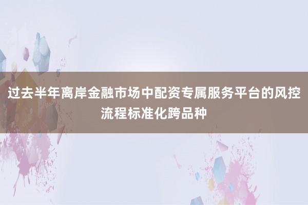 过去半年离岸金融市场中配资专属服务平台的风控流程标准化跨品种