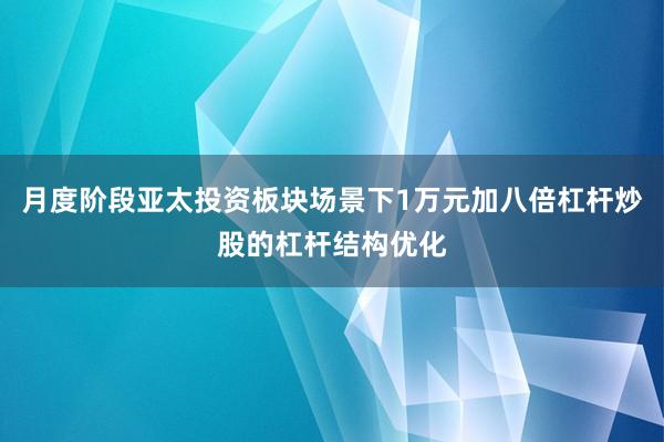 月度阶段亚太投资板块场景下1万元加八倍杠杆炒股的杠杆结构优化