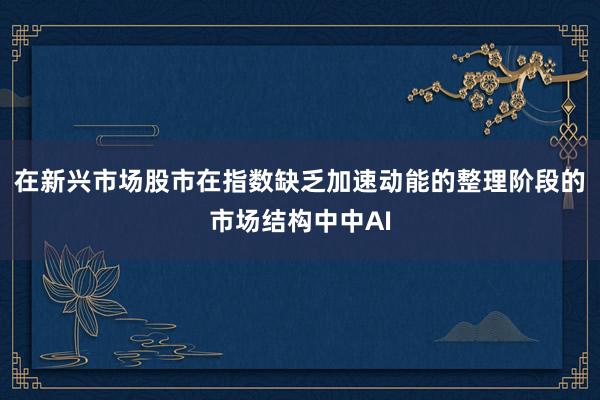 在新兴市场股市在指数缺乏加速动能的整理阶段的市场结构中中AI
